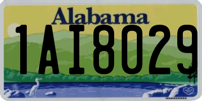 AL license plate 1AI8029