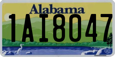 AL license plate 1AI8047