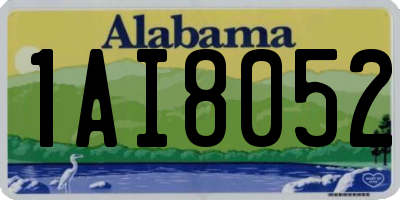 AL license plate 1AI8052