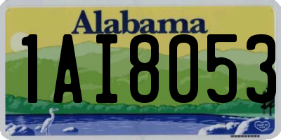 AL license plate 1AI8053
