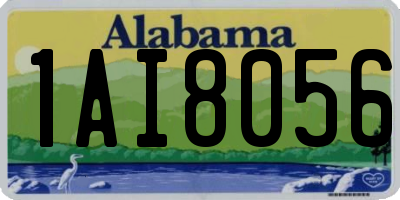 AL license plate 1AI8056
