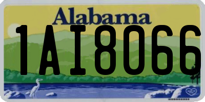 AL license plate 1AI8066