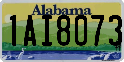 AL license plate 1AI8073