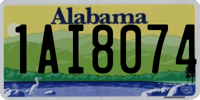 AL license plate 1AI8074