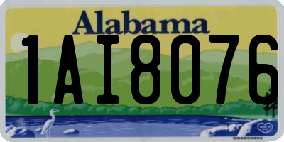 AL license plate 1AI8076