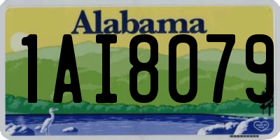AL license plate 1AI8079