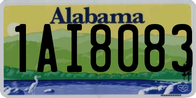 AL license plate 1AI8083