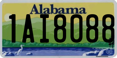 AL license plate 1AI8088