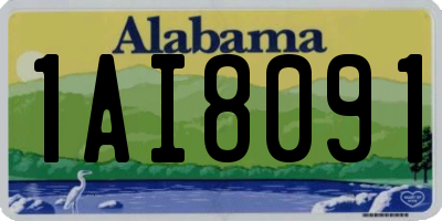 AL license plate 1AI8091