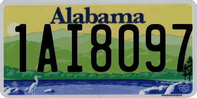 AL license plate 1AI8097