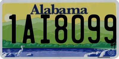 AL license plate 1AI8099