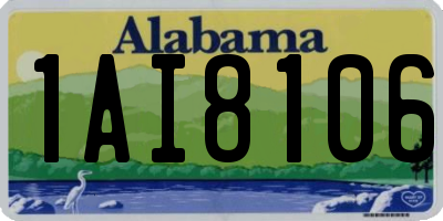 AL license plate 1AI8106