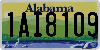 AL license plate 1AI8109