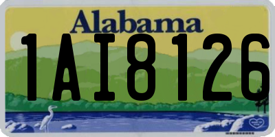 AL license plate 1AI8126