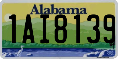 AL license plate 1AI8139