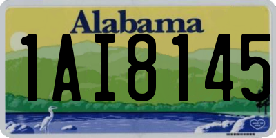 AL license plate 1AI8145