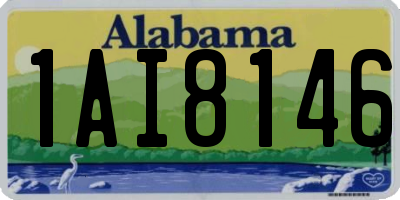AL license plate 1AI8146