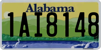 AL license plate 1AI8148