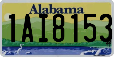 AL license plate 1AI8153