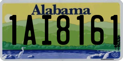 AL license plate 1AI8161