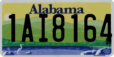 AL license plate 1AI8164