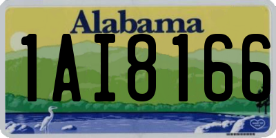 AL license plate 1AI8166