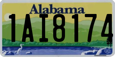 AL license plate 1AI8174
