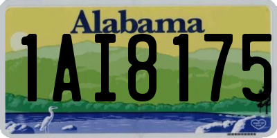 AL license plate 1AI8175