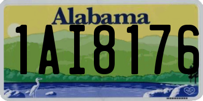 AL license plate 1AI8176