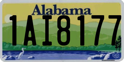 AL license plate 1AI8177