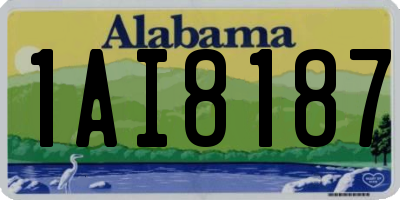 AL license plate 1AI8187