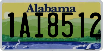 AL license plate 1AI8512