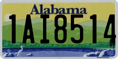 AL license plate 1AI8514