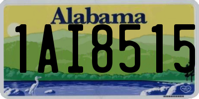 AL license plate 1AI8515