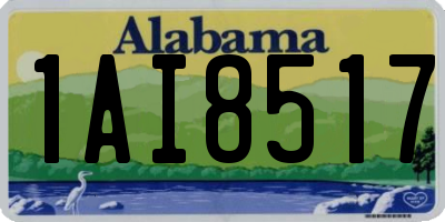 AL license plate 1AI8517