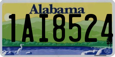 AL license plate 1AI8524