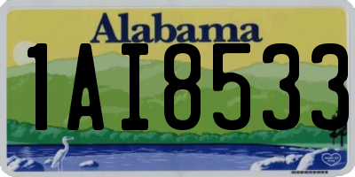 AL license plate 1AI8533