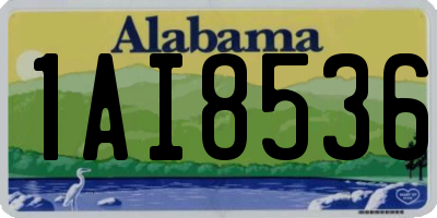 AL license plate 1AI8536