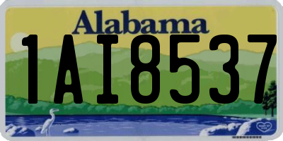 AL license plate 1AI8537