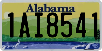 AL license plate 1AI8541