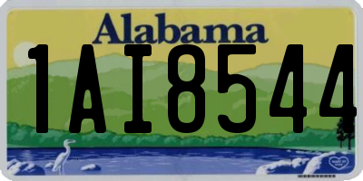 AL license plate 1AI8544