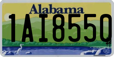 AL license plate 1AI8550