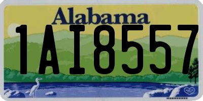 AL license plate 1AI8557