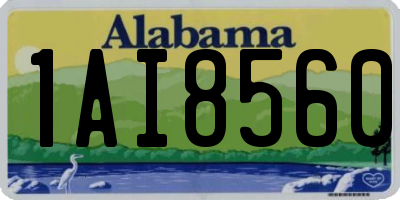 AL license plate 1AI8560