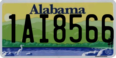 AL license plate 1AI8566