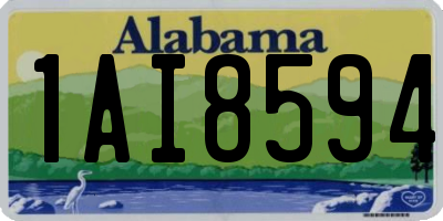 AL license plate 1AI8594