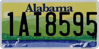 AL license plate 1AI8595