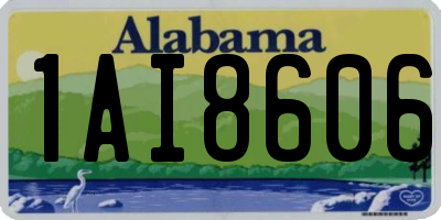 AL license plate 1AI8606