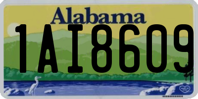 AL license plate 1AI8609