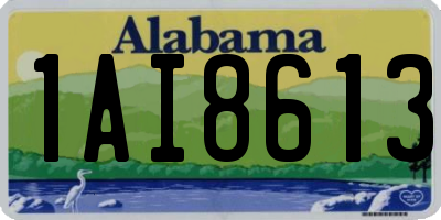 AL license plate 1AI8613